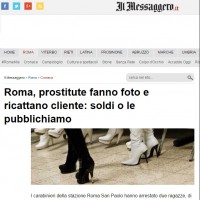 prostitute estorsionano cliente